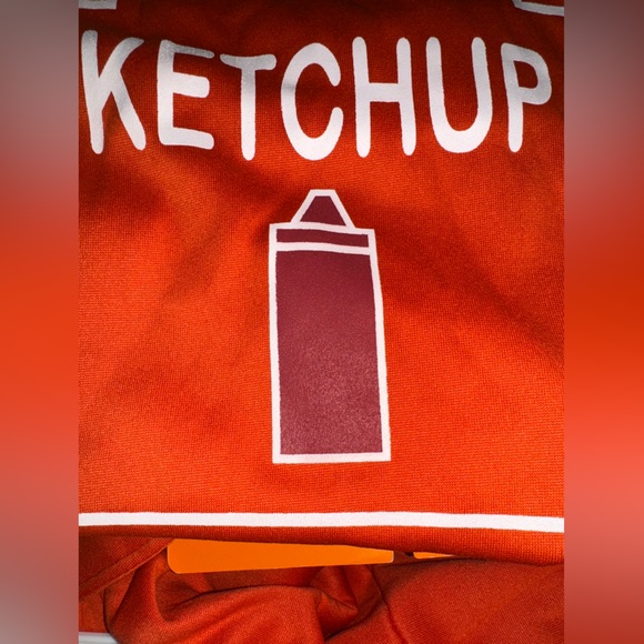 HYDE and EEK, NEW! Ketchup Hoodie Dog Halloween Funny Costume, Large - Picture 4 of 8